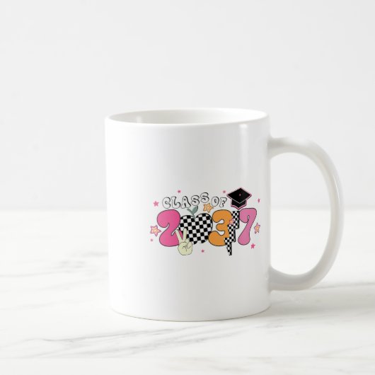 2037年度卒業 プレK すくすく成長 Groovy コーヒーマグカップ (右)
