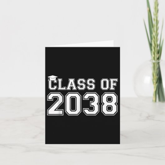 2038年の新学期初日教師男子小学生 カード (正面)