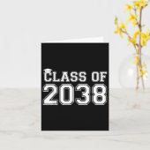 2038年の新学期初日教師男子小学生 カード (黄色い花)