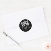 2038年のClが私のシャツと一緒に成長 ラウンドシール (封筒)