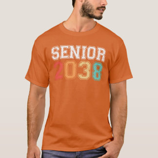 2038年卒業 懐かしいレトロな同級生 Tシャツ