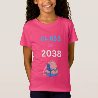 2038年度のリュックサックを持つクラス Tシャツ