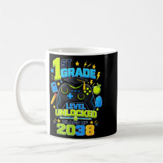 2038年度新1年生ゲーマー レベルアップ生徒 コーヒーマグカップ