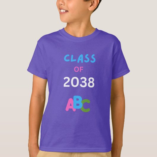 2038年度 abc卒 tシャツ (正面)