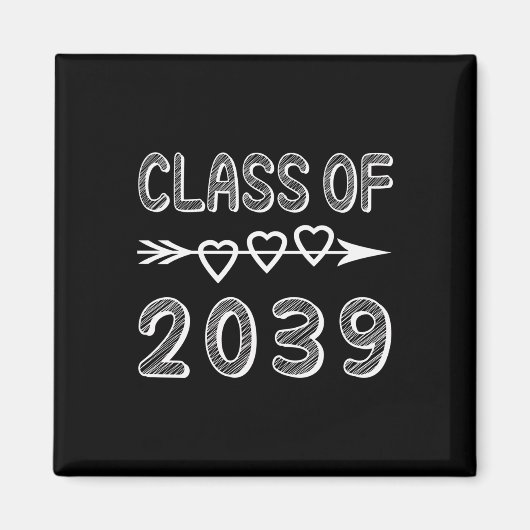 2039年のClが私の長袖で成長 マグネット (正面)