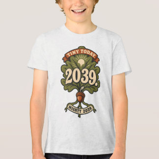 2039年卒業予定 こども成長デザイン トライブレンドTシャツ