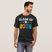 2039年卒業予定 育つわたし 小学校の初日 Tシャツ (正面フル)
