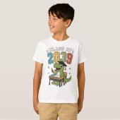 2039年卒業 ティラノサウルス 未来の卒業生 グラッド Tシャツ (正面フル)