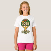 2039年卒業 ペンシルラーニングツリー Tシャツ (正面フル)