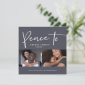 203 New Yearの写真に平和 カード (スタンド正面)