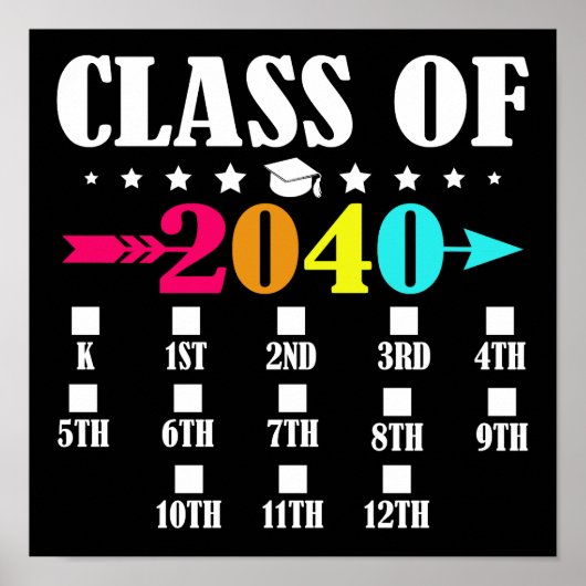 2040年卒園第12学年幼稚園 ポスター (正面)