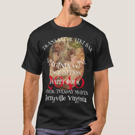 2040 TRANS SATYR TIKIバーハッピーアワー Tシャツ (正面)