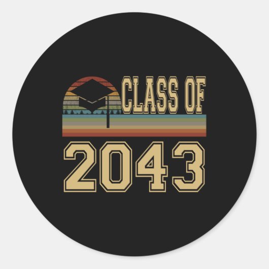 2043年のClが私の長袖で成長 ラウンドシール (正面)