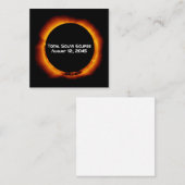 2045年太陽の皆既食 スクエア名刺 (正面/裏面)