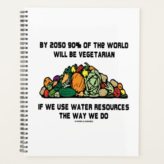 2050年までに世界の90%がベジタリアン プランナー手帳 (正面)