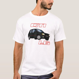205 GTI 1.6 87 88 89 90 Noir Tシャツ