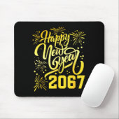 2067年新年おめでとう バカンス 67 ６ ７ 記念日 年末年始 マウスパッド (マウス)