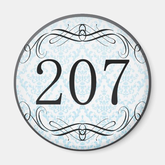 207市外局番 マグネット (正面)