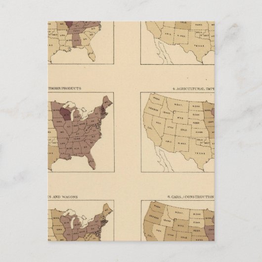 207製造業/平方マイル ポストカード (正面)