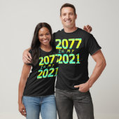 2077は私の2021サイバーパンク未来ゲームミームゲーマー Tシャツ (ユニセックス)