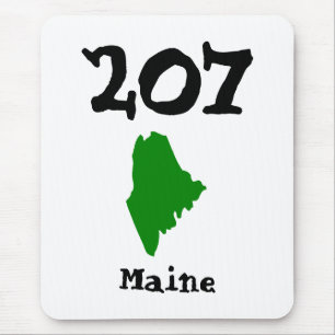 207, Area Code of Maine マウスパッド