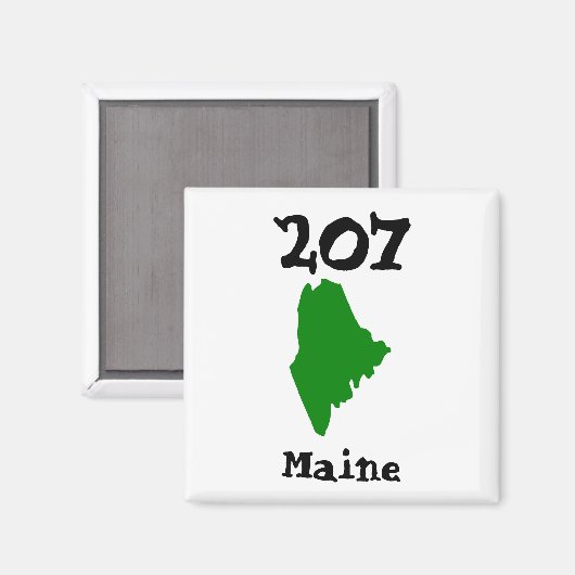 207, Area Code of Maine マグネット (正面/裏面)