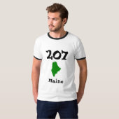 207, Area Code of Maine Tシャツ (正面フル)