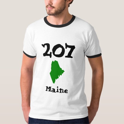 207, Area Code of Maine Tシャツ (正面)