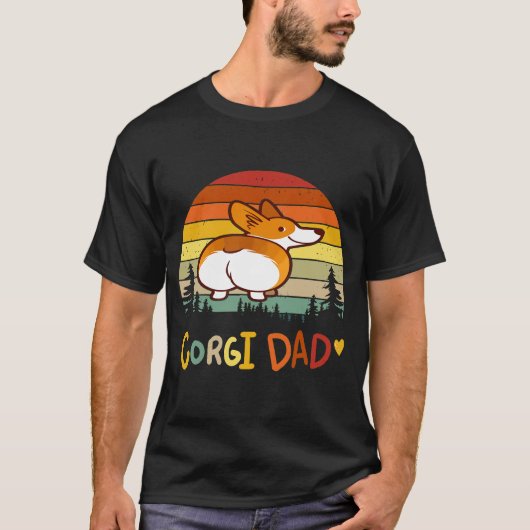 208 コーギーお父さん Tシャツ (正面)