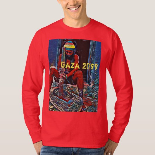 2099年ガザ自由ビブツジャマイカの伝統 Tシャツ (正面)