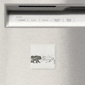 209.エドバード・マンチの虎と熊 マグネット (インサイチュ (食洗機))