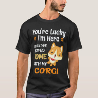 20 あなたはラッキーコーギー Tシャツ
