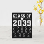 20&# のクラス  私と一緒に成長しよう プレキンダーから高校12年生まで チェックリスト カード (黄色い花)