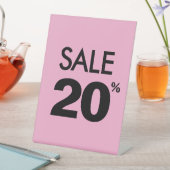 20%オフ セールサイン,卓上カウンターサイン,店舗用 台座サイン (インサイチュ)
