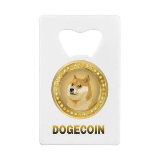 20.ドギーコーイン暗号通貨は月にドージュ。 クレジットカード栓抜き (裏面)