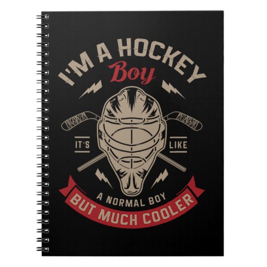 20.ホッケープレーヤーのためのアイスホッケー ノートブック (正面)