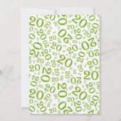 20 – 乱数パターン緑/白20イベント 招待状 (裏面)