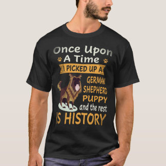 20 私はかつてジャーマンシェパードを拾った Tシャツ