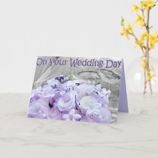 20.結婚式の日に カード (黄色い花)