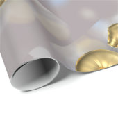 20 1つ21の金ゴールドの気球 ラッピングペーパー (ロールコーナー)