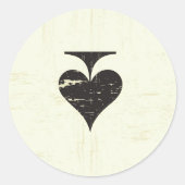 20 - 1.5の封筒用シールのヴィンテージのカジノ愛 ラウンドシール (正面)