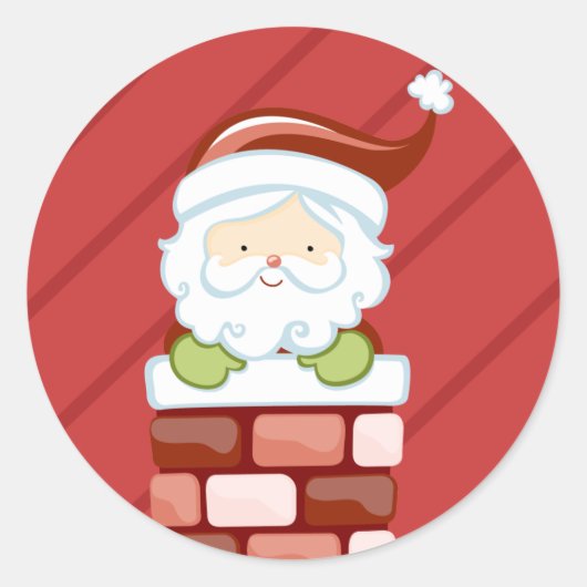 20～1.5インチの封筒用シール来が煙突から出る ラウンドシール (正面)