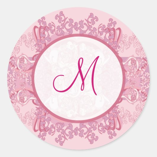 20 - 1.5インチエンベロープステッカーPink/Purple 中国の Scr ラウンドシール (正面)