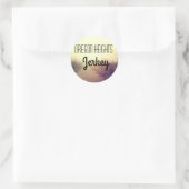 20 - 1.5インチビジネススタンプ日の出の通路の歩道 ラウンドシール (バッグ)