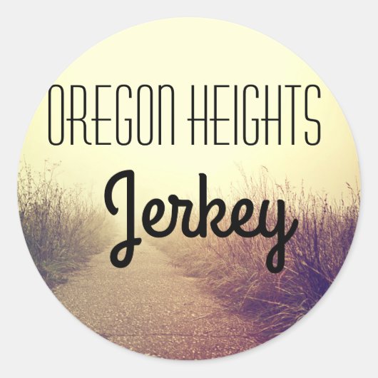 20 - 1.5インチビジネススタンプ日の出の通路の歩道 ラウンドシール (正面)