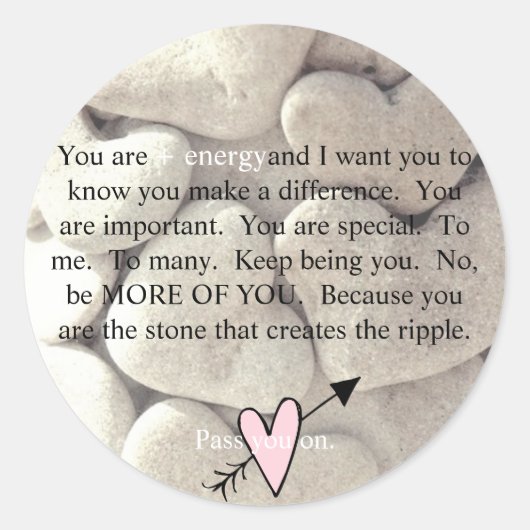 20、1.5インチラウンドのステッカーセットであなたを渡す ラウンドシール (正面)