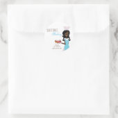 20 - 1.5インチAfrican American Baker Addressスタンプ ラウンドシール (バッグ)