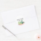 20 - 1.5インチFavyスティッカーBohemian Cactus Succulen ラウンドシール (封筒)