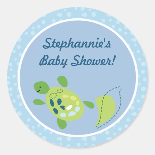 20 - 1.5インチFavy Stickers Turtle Reef海海 ラウンドシール (正面)
