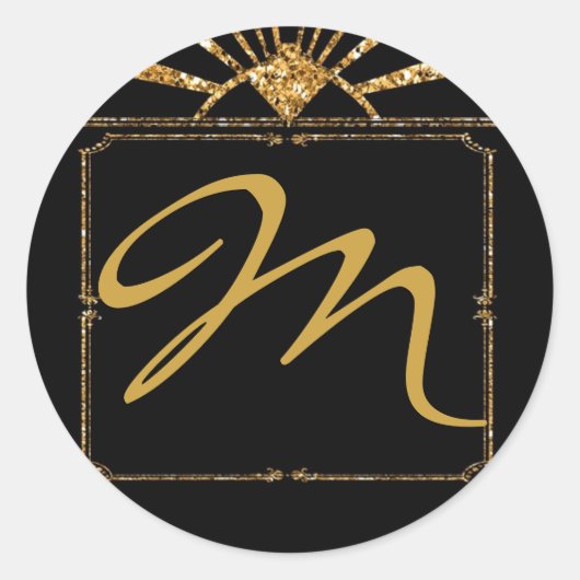 20 - 1.5封筒用シールアールデコローアリング20s GATSB ラウンドシール (正面)